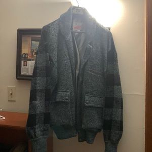 Efetto Maglia Loli Wolf lined sweater jacket